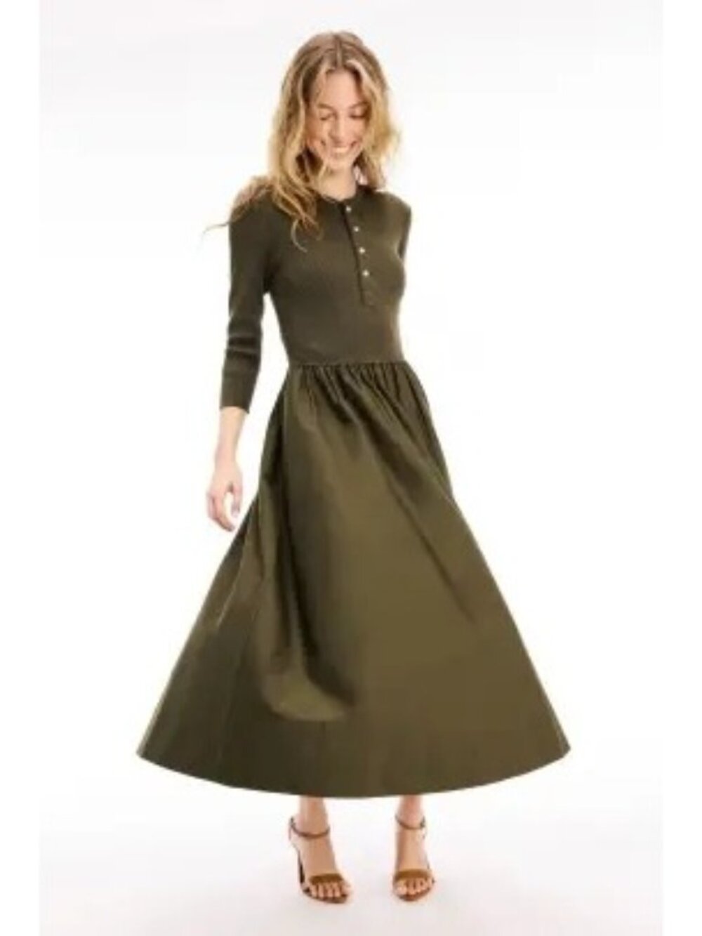 R-79.  Polo Ralph Lauren Henley Bodice Dress